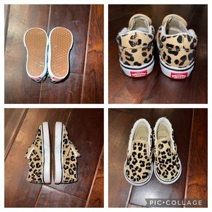 Leopard Print Slip-On Toddler Vans